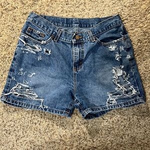 Ripped Jean shorts